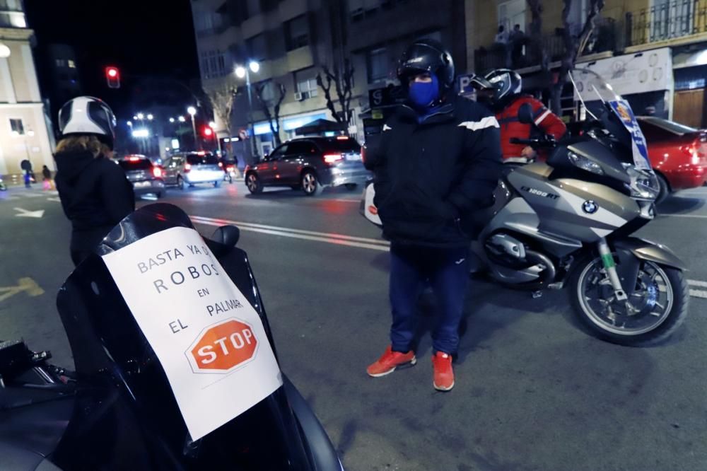 Protesta contra los robos en El Palmar