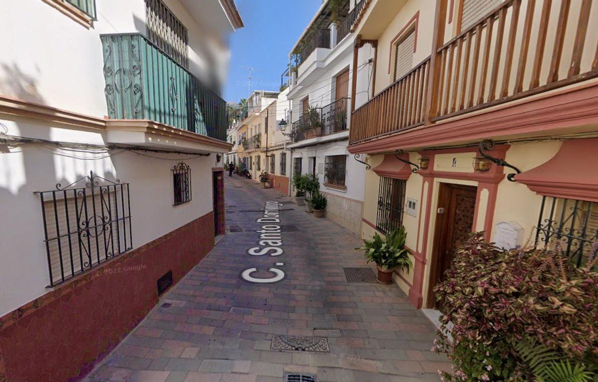 Calle Santo Domingo, en Marbella.