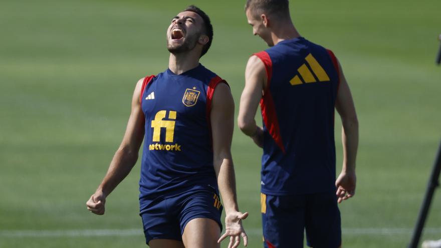 Entrenamiento de la selección española