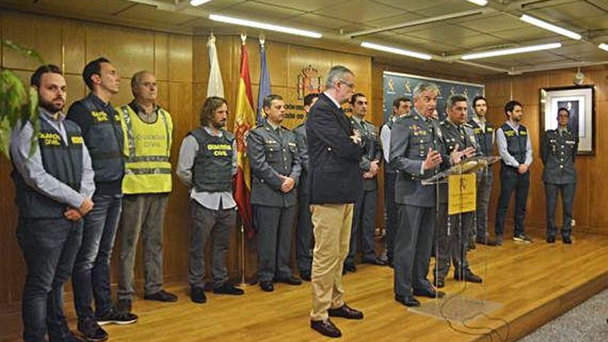 Comparecencia en A Coruña en enero del año pasado tras la detención de El Chicle.