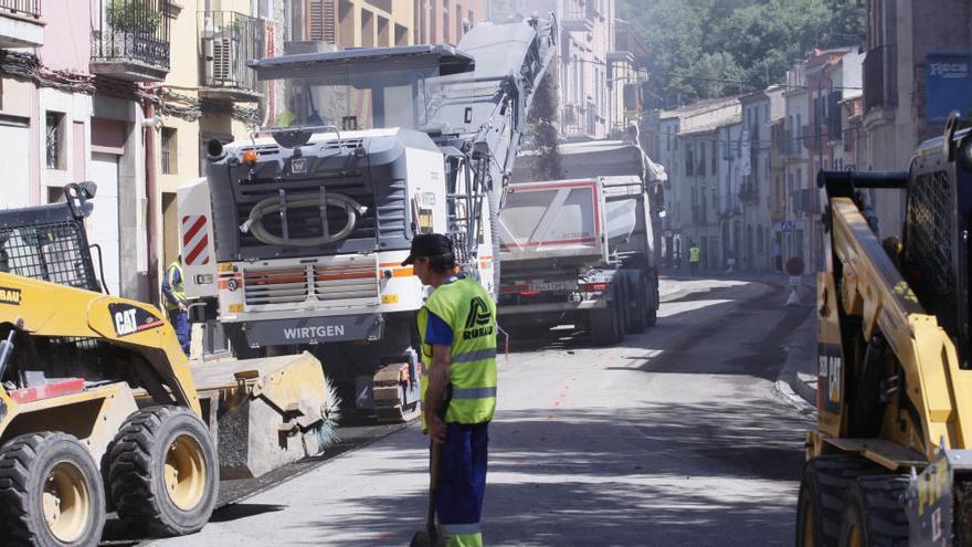 Trànsit intens a l&#039;avinguda de França i a l&#039;Eixample per les obres