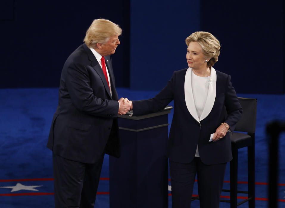 Segundo debate electoral entre Hillary Clinton y Donald Trump