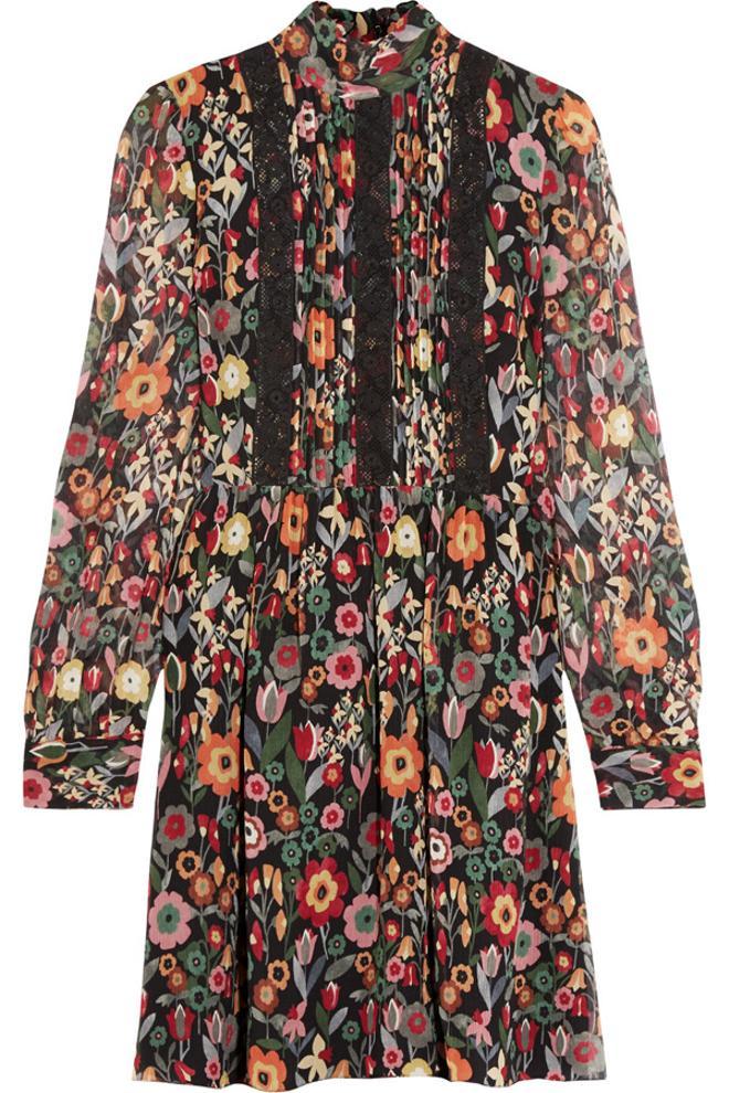 Vestidos de flores para el invierno: Red Valentino
