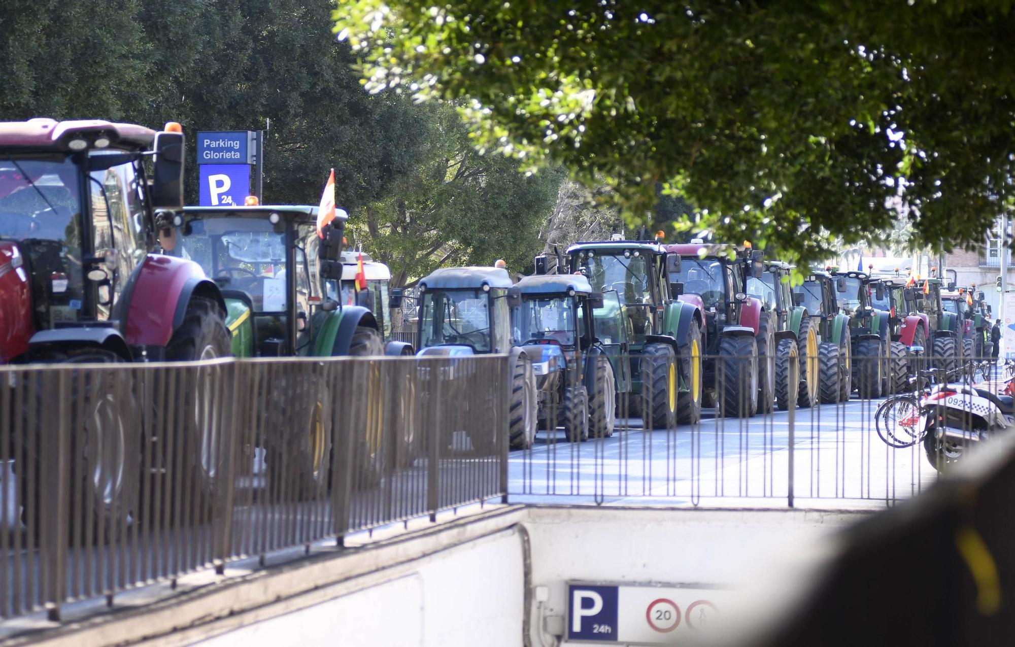 FOTOS: Las protestas de los agricultores murcianos el 21F, en imágenes