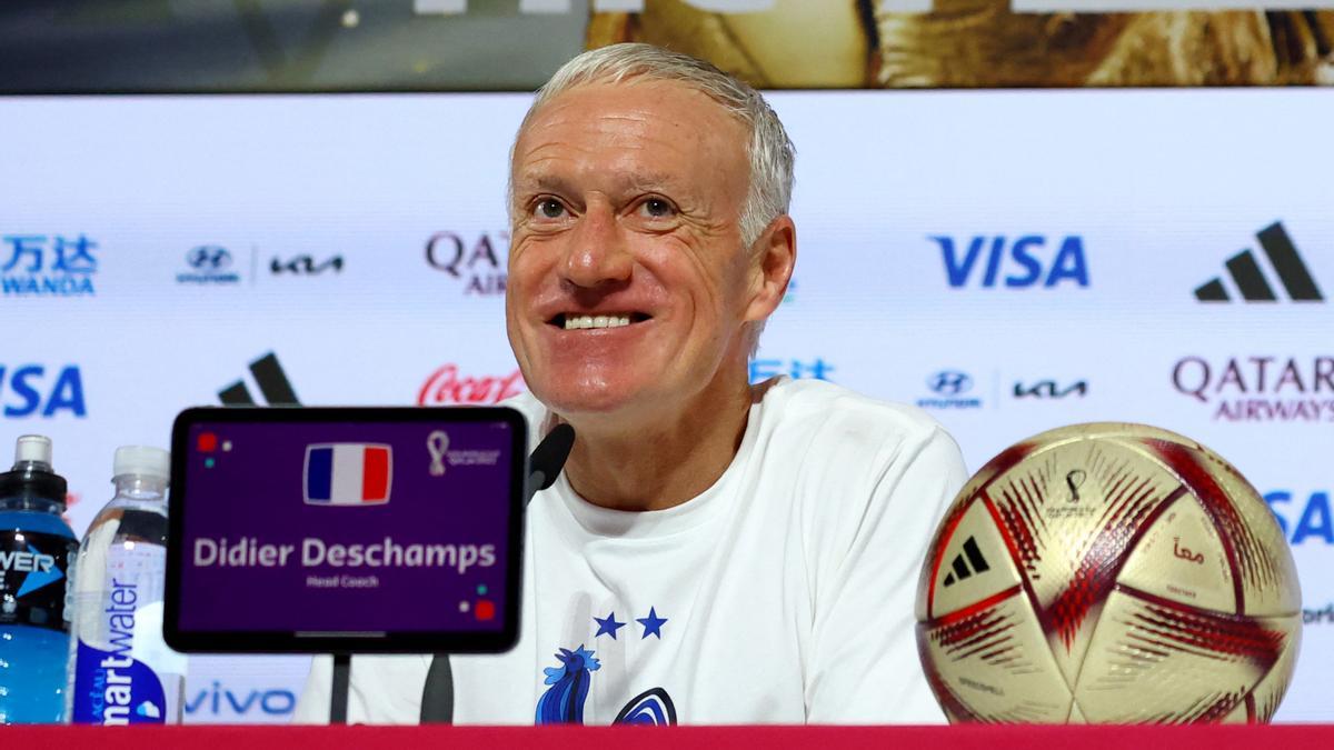 Deschamps, en la rueda de prensa previa a la final del Mundial