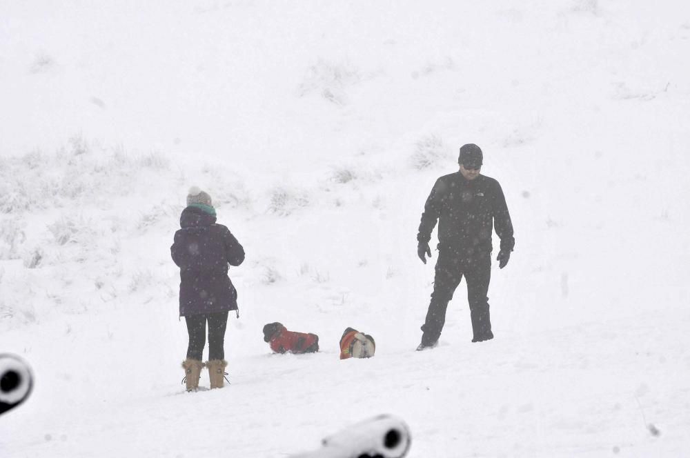 La nieve llega a Valgrande