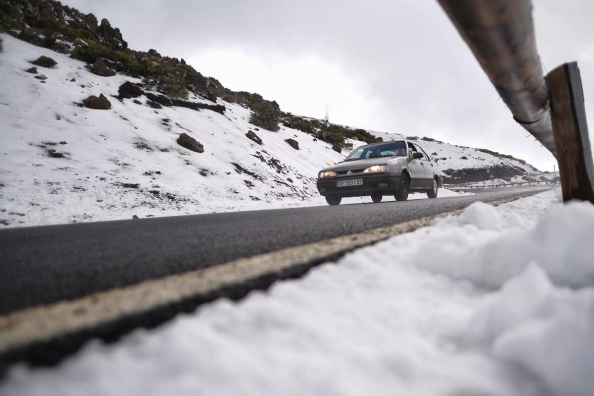 Nieve en el Teide, noviembre de 2018