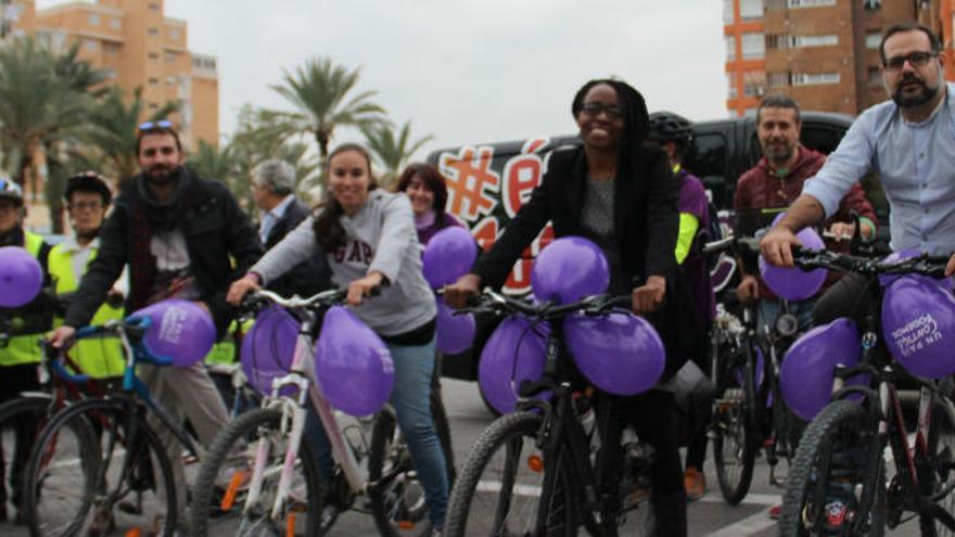 Compromís-Podemos, por el uso de la bicicleta en Alicante