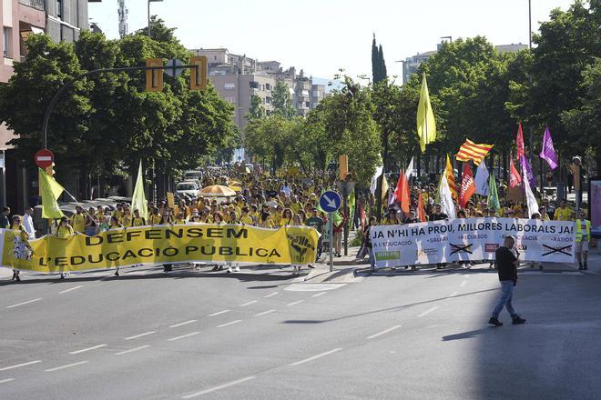 Les imatges de la nova jornada de vaga educativa a Girona