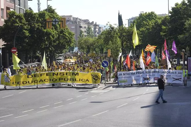 Les imatges de la nova jornada de vaga educativa a Girona