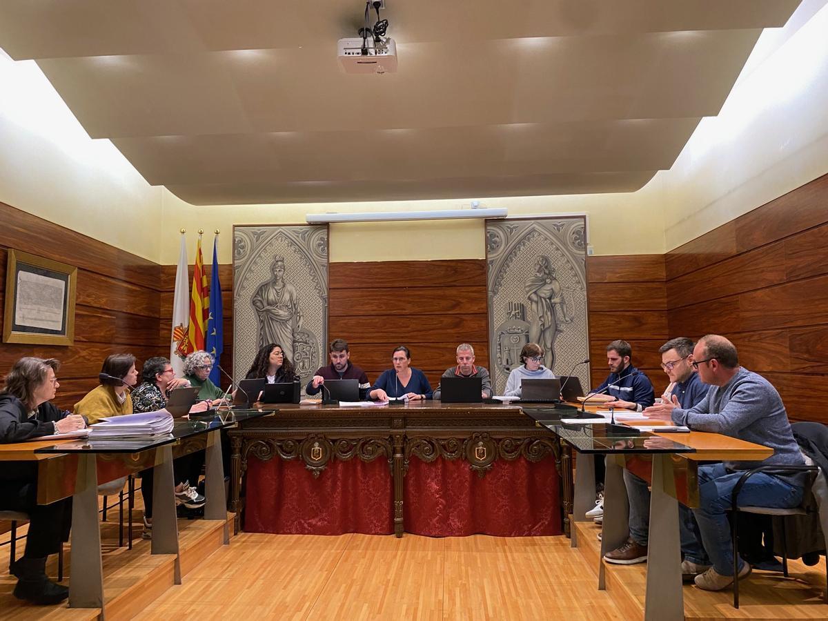 Els representants polítics al plenari municipal