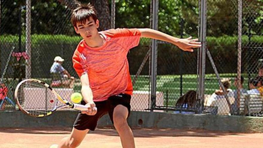 Enric Gonzàlez en la final en què es va imposar a Guillermo Contijoch