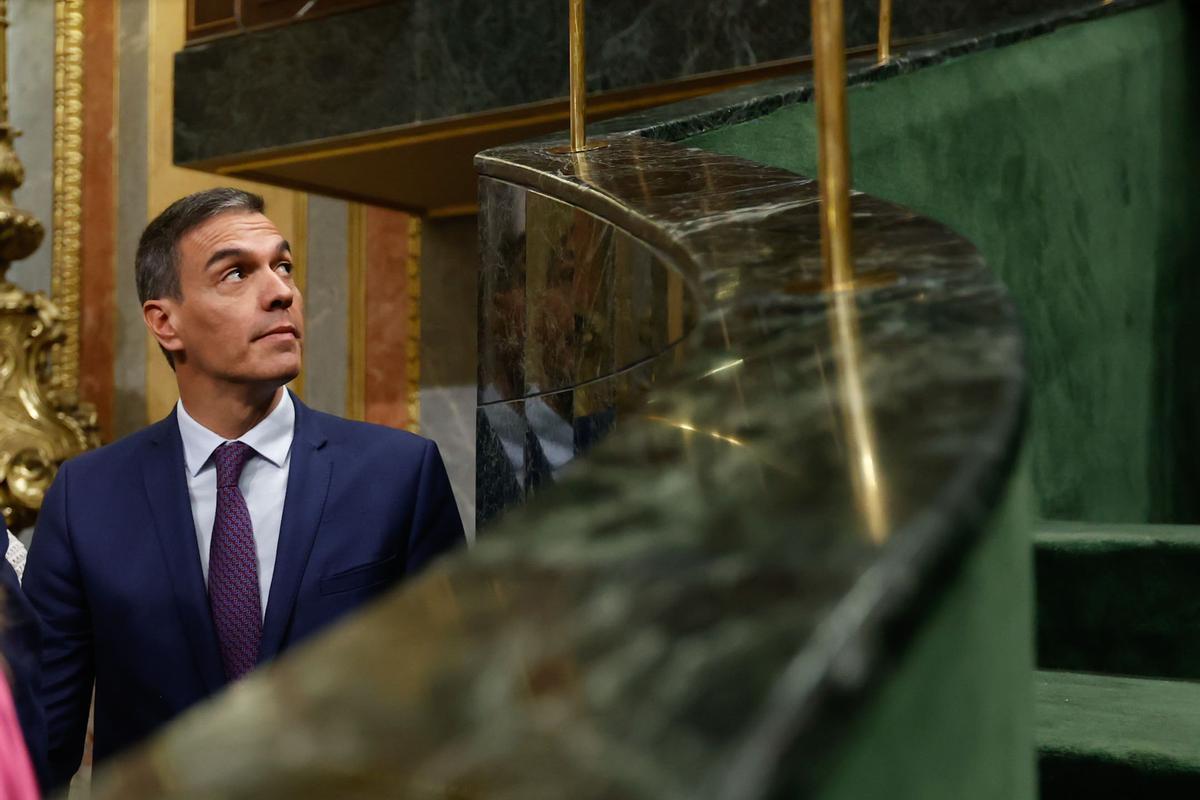 Pedro Sánchez, en el Congreso de los Diputados.