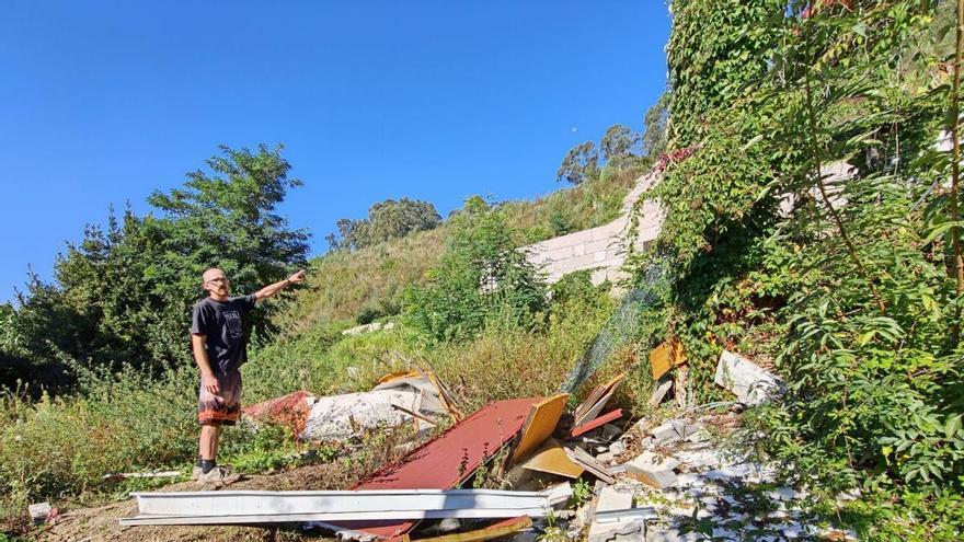 Lucas Cabaleiro, dueño de la casa sepultada en Moaña por el derrumbe del talud de la Autovía do Morrazo, denuncia su situación 7 meses después