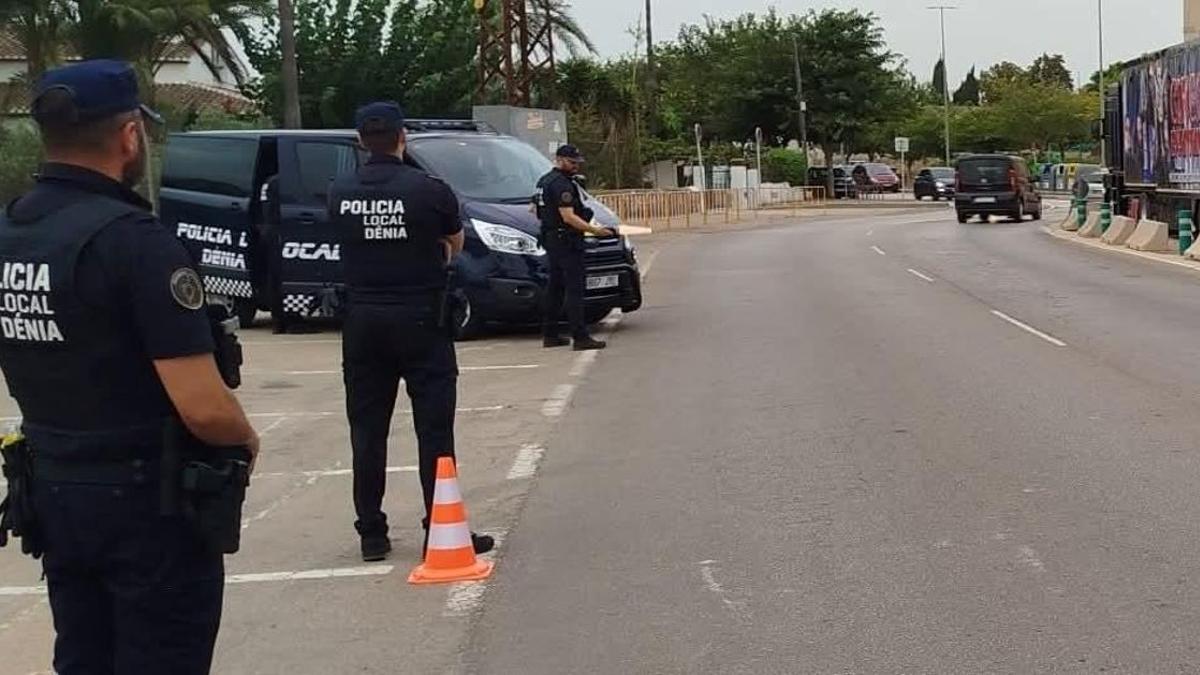 Foto de archivo de la Policía local de Dénia
