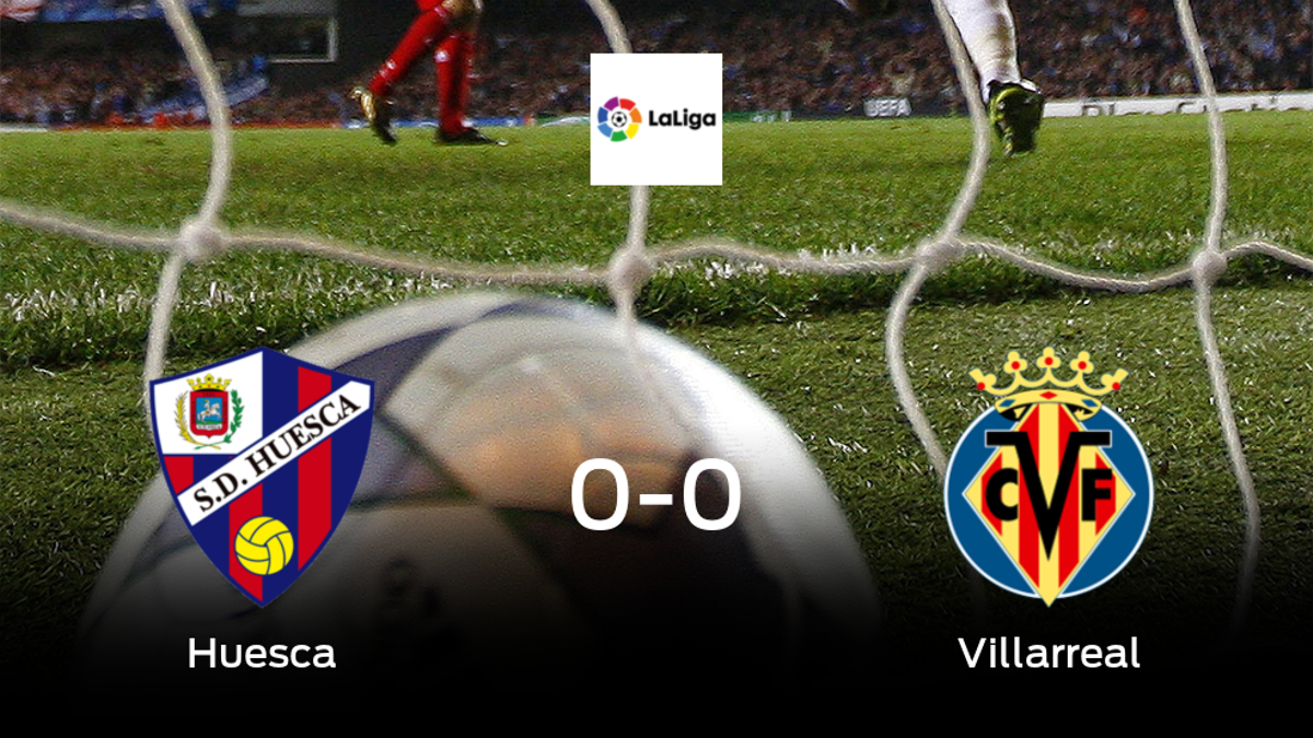 El Huesca y el Villarreal se reparten los puntos en un partido sin goles (0-0)