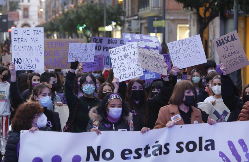 Manifestación del 8M en Sagunt.