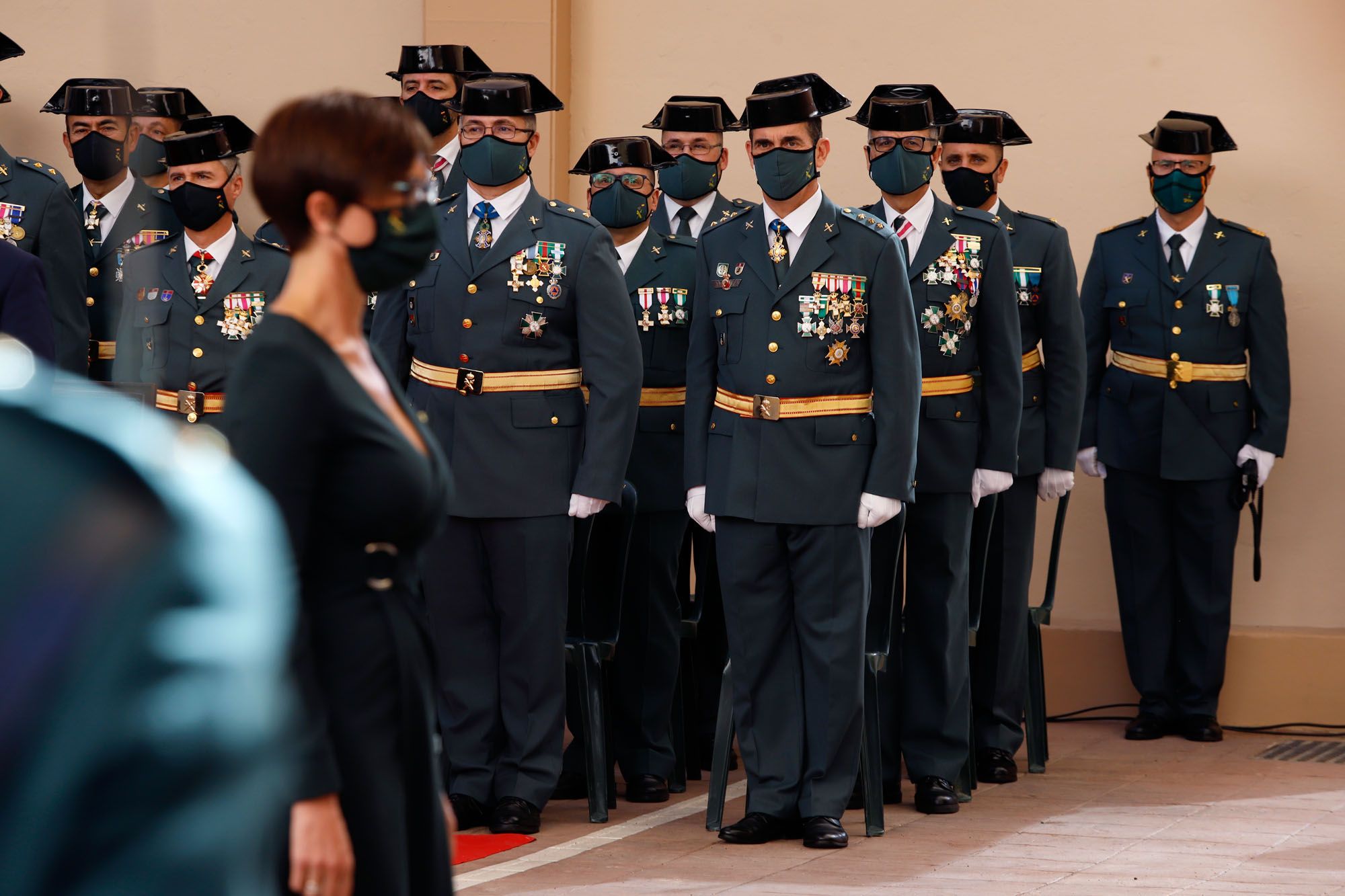 Celebración de la patrona de la Guardia Civil en la Comandancia de Málaga