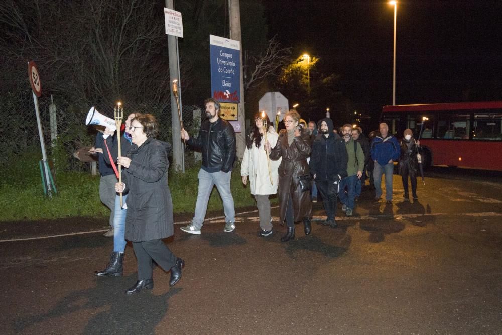 Protesta del colectivo ''Elviña non se vende''