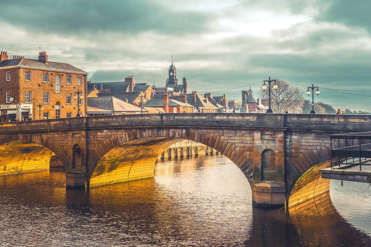 Puente sobre el río Ouse, en York