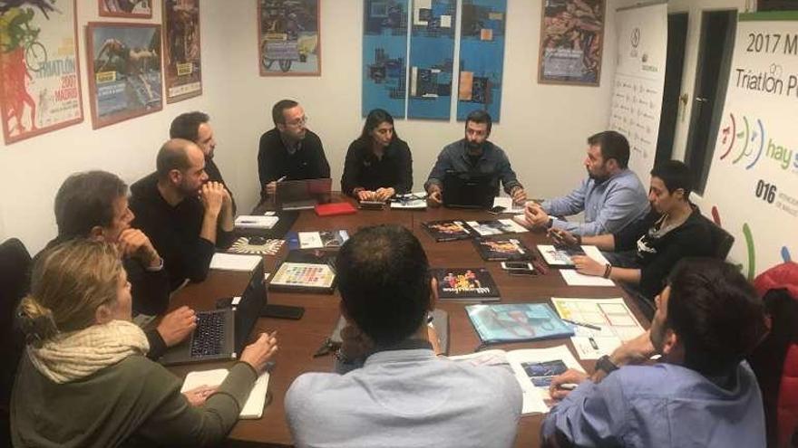 Reunión en Madrid por el Multisport de 2019. // Concello de Pontevedra