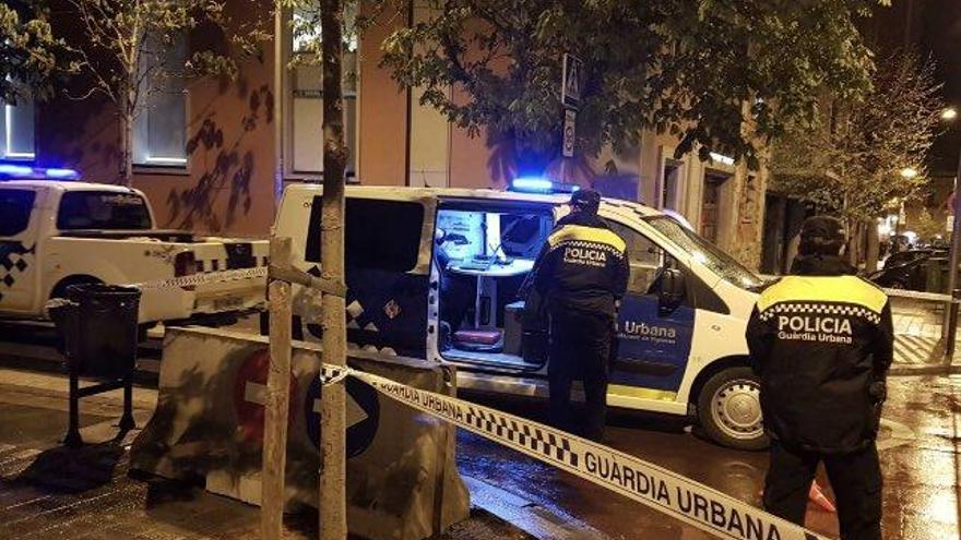 Imatge del dispositiu policial de la plaça del Sol.