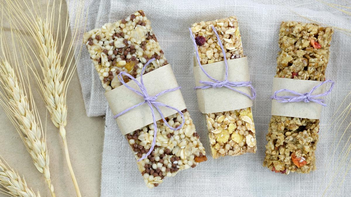 Barritas de cereales caseras.