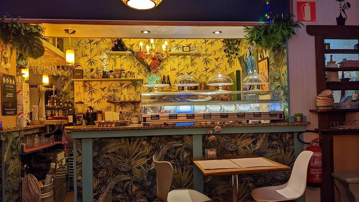 Interior de A Corre Vexeta, en Rúa das Rodas.