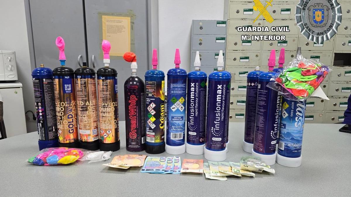 Botellas de óxido nitroso