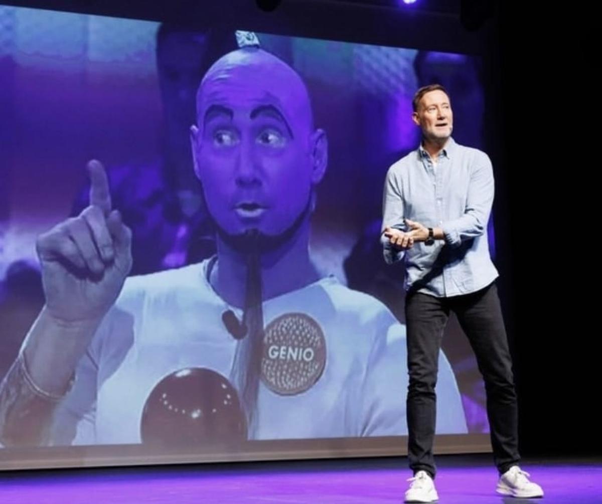 Pedro García Aguado, durante una de sus charlas.