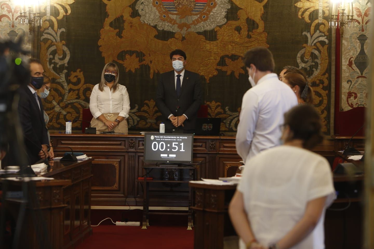 Pleno semi presencial del Ayuntamiento de Alicante