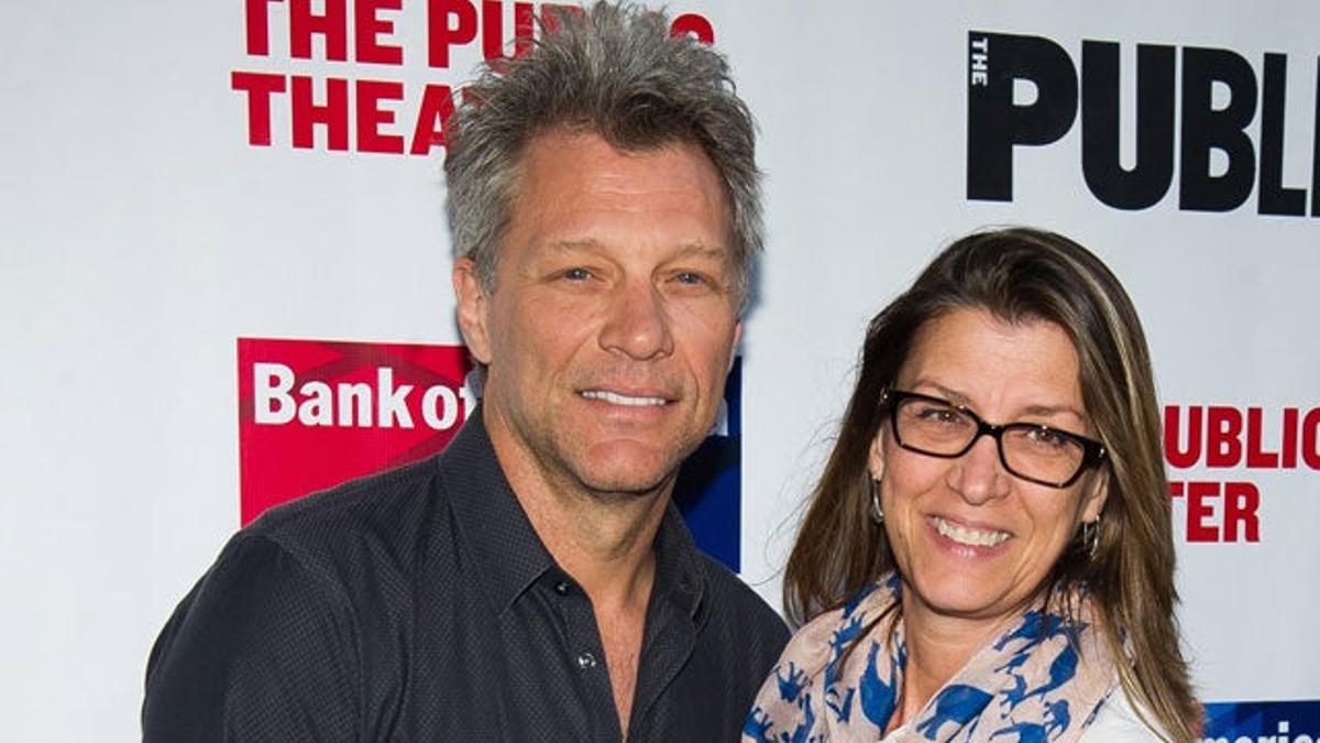 Jon Bon Jovi y Dorothea Hurley en la gala anual del Public Theater en Nueva York