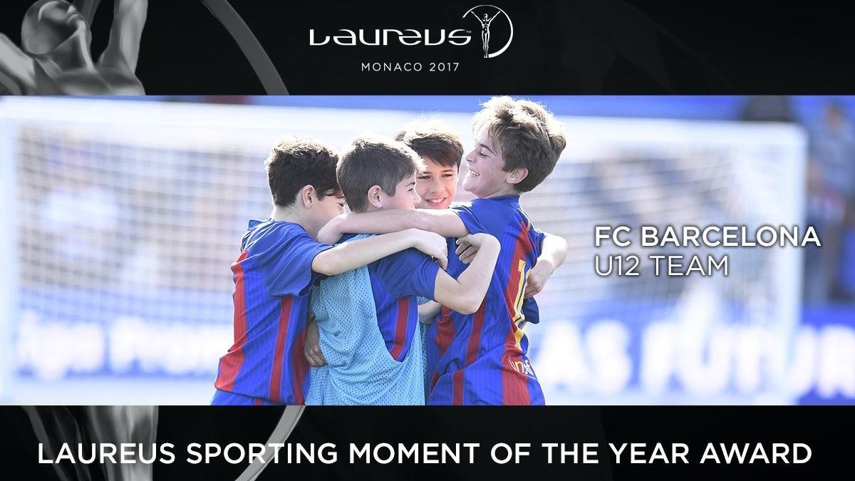 El infantil del Barça, premio Laureus