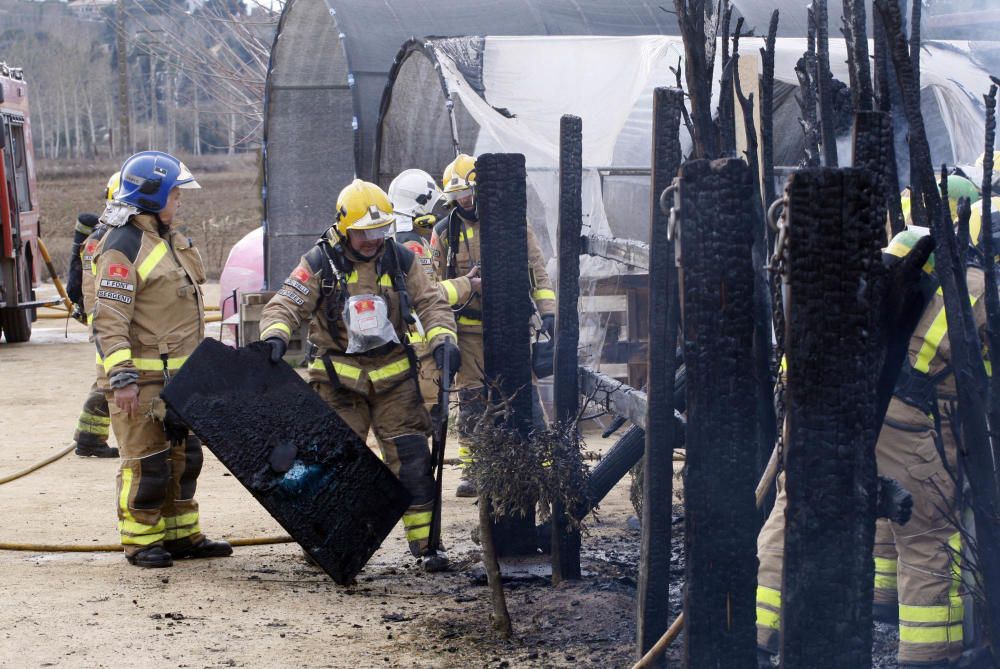 Incendi en una hípica de Salt