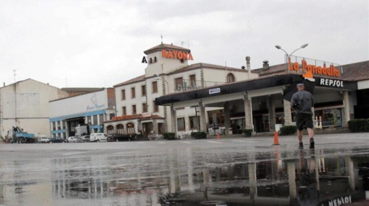 Un aspecte de l’estació de servei de La Panadella. 