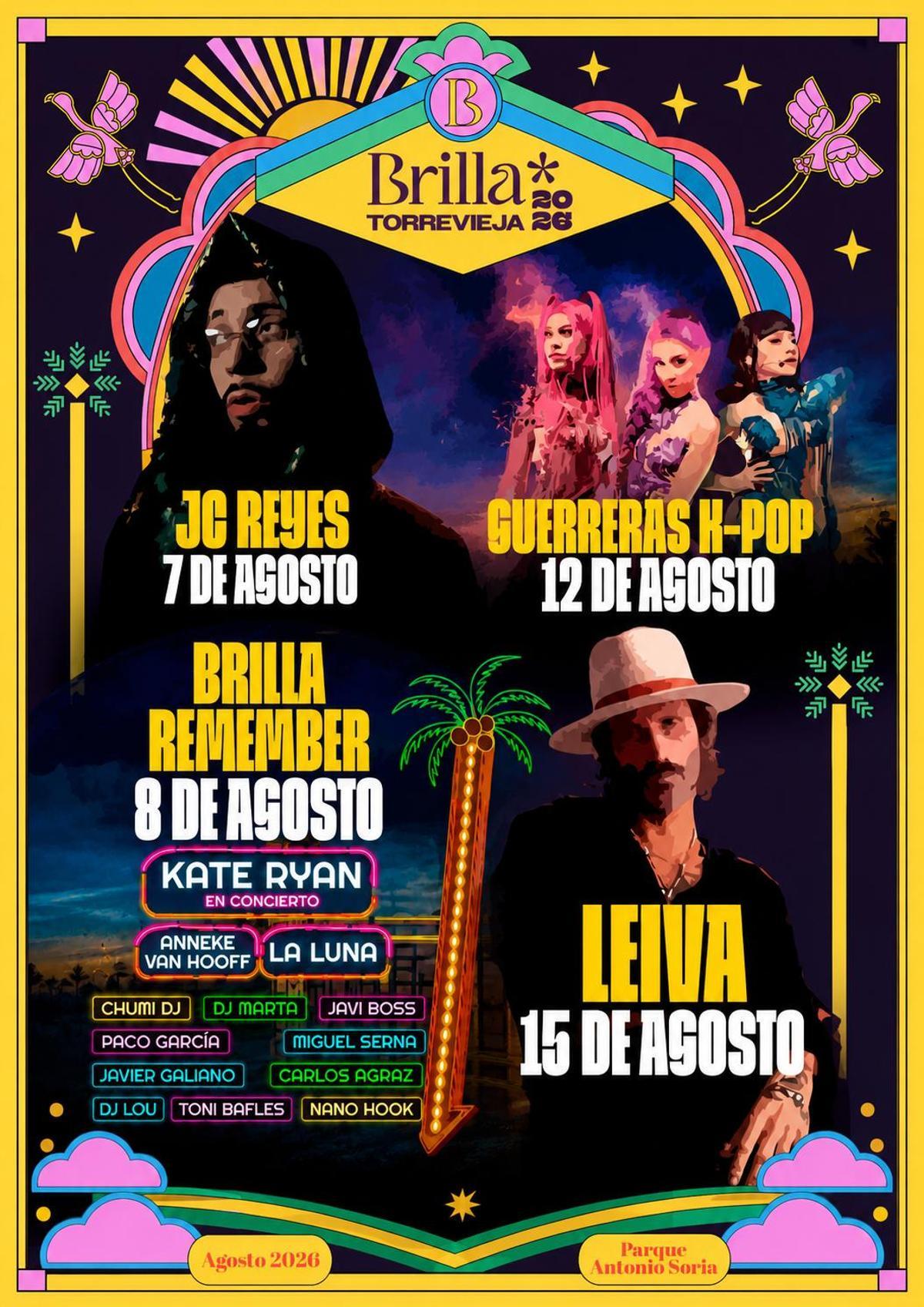 Leiva pondrá el broche final al festival con su único concierto de 2026 en la Comunitat Valenciana y la Región de Murcia.