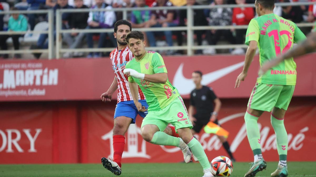 Una imagen del Algeciras - Málaga CF, disputado en el Nuevo Mirador.