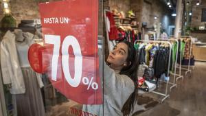 Inicio de la campaña de rebajas de invierno, en enero del 2023