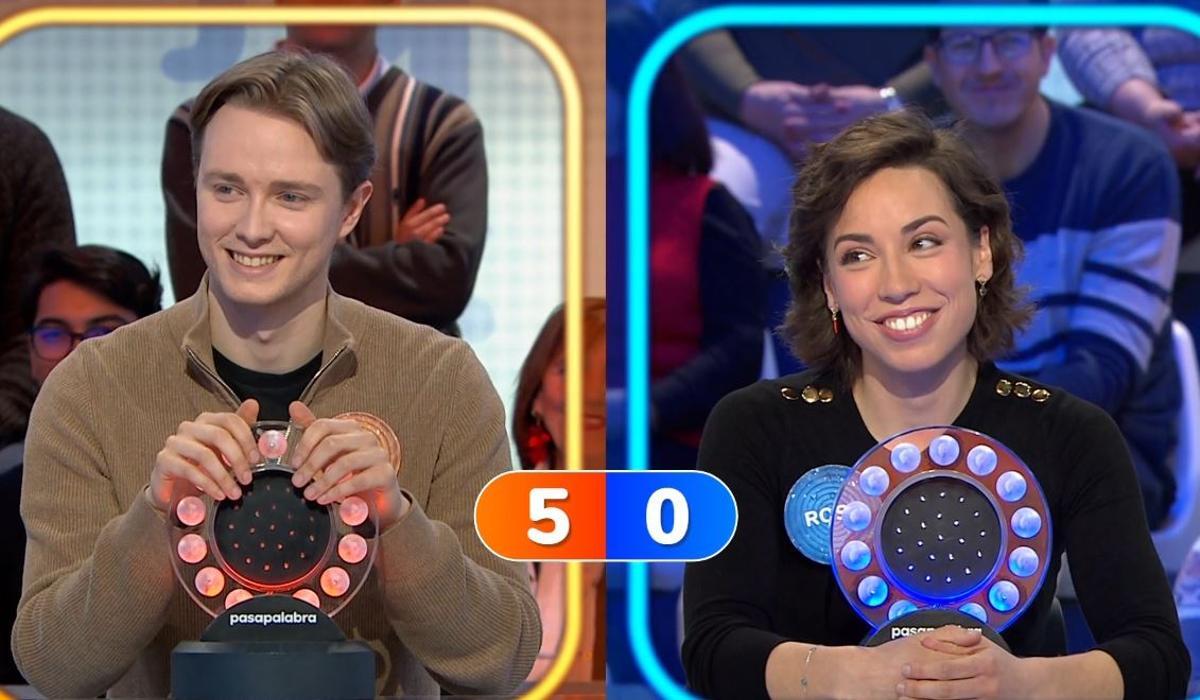 Manu y Rosa en 'Pasapalabra'