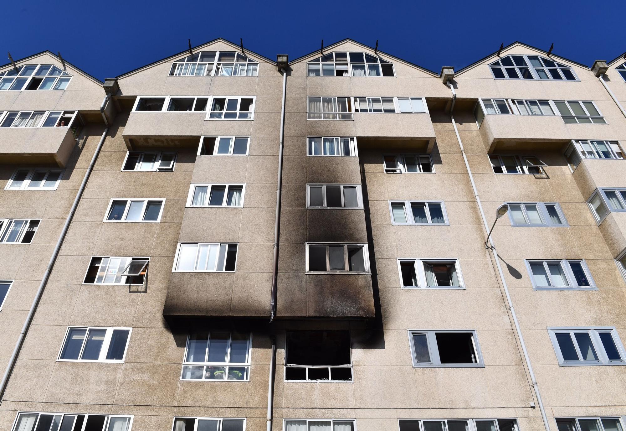 Una mujer fallece en un incendio en A Coruña