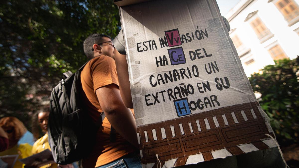 Manifestación del 18M en Tenerife de 'Canarias tiene un límite'