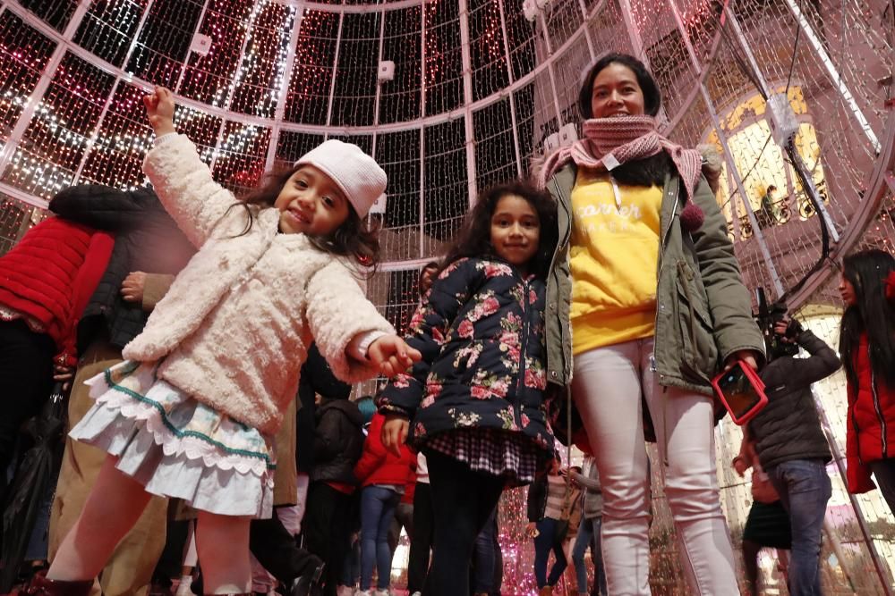 Encendido de las luces de Navidad en Vigo 2019.