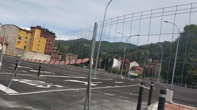 El aparcamiento de Oñón, prácticamente listo para entrar en servicio.