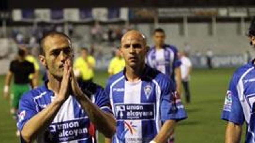 Jugadores del Alcoyano en una imagen de archivo