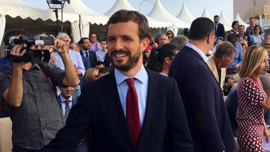 Pablo Casado, en un acto de precampaña.