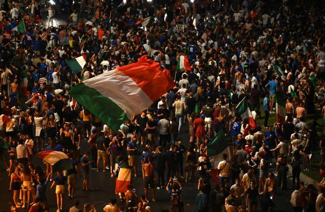 La celebración más loca de Italia tras ganar la Eurocopa