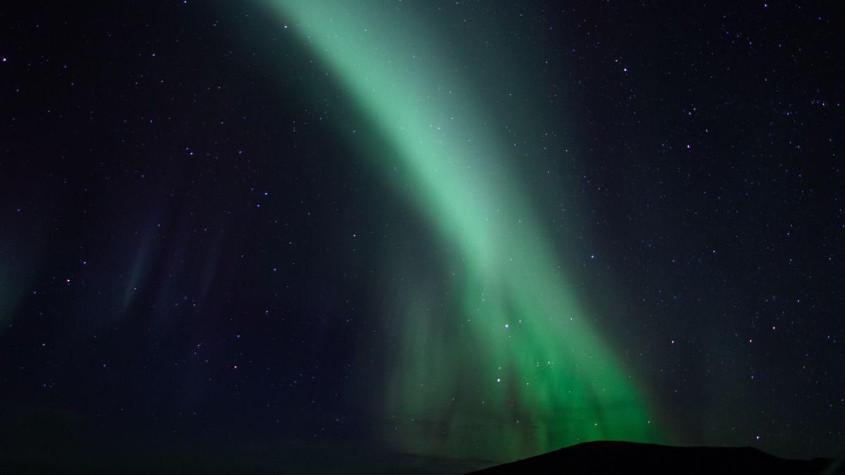 Imagen de una aurora boreal.