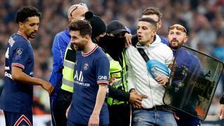 ¡No puede ser! Un espontáneo cortó un contragolpe letal de Leo Messi ante el Marsella