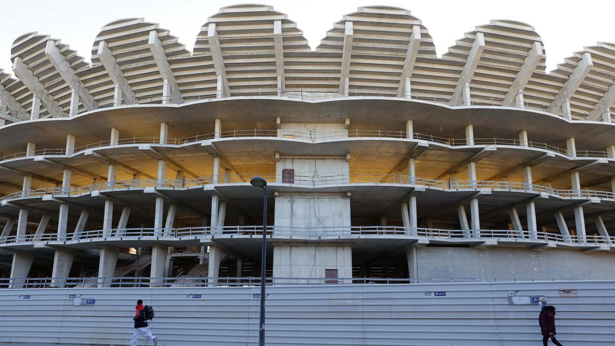 El nuevo e inacabado campo del Valencia CF