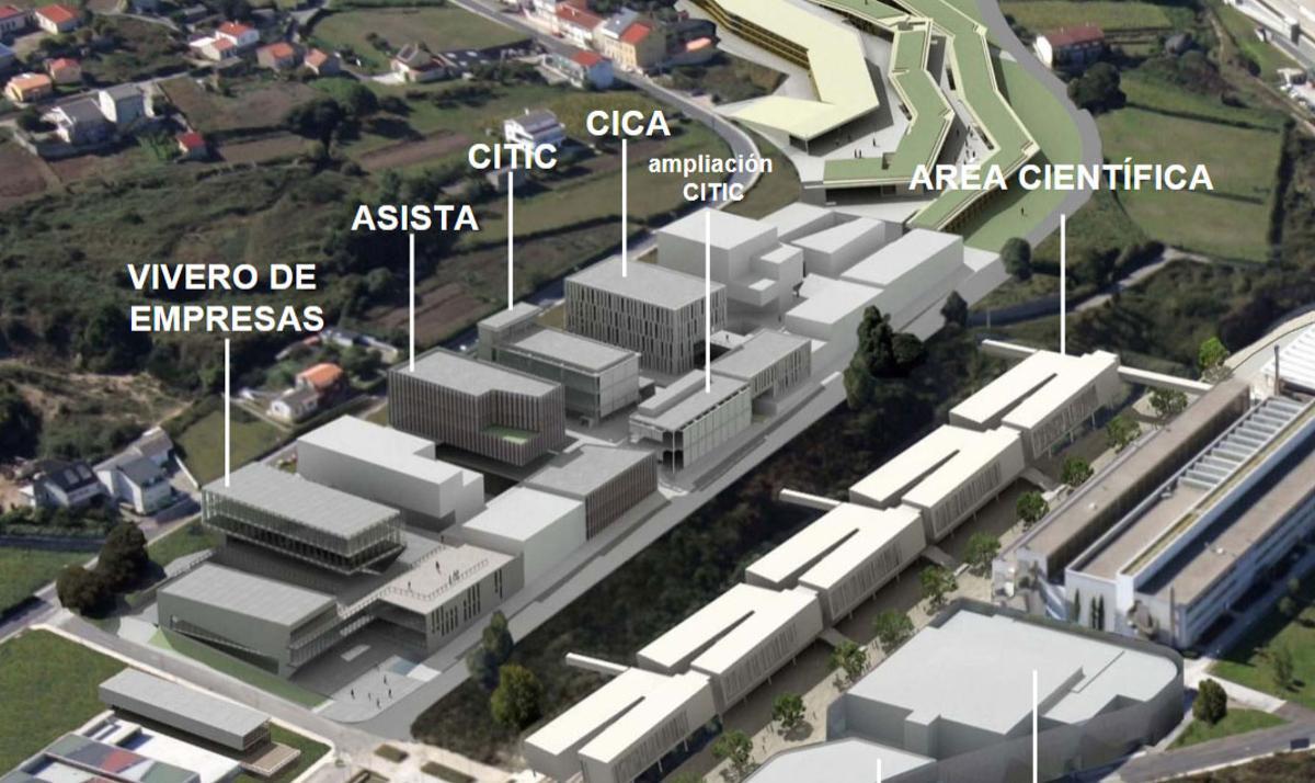 Recreaciones virtuales de los proyectos para la Universidade da Coruña